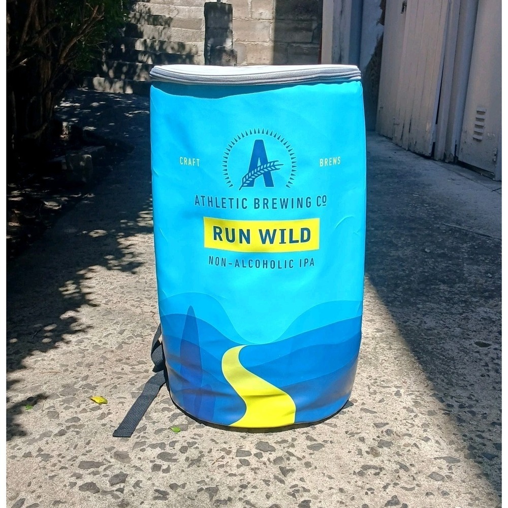 Athletica Brewing Co Backpack Cooler RARE Promo 18 × 10‎ × 6 Reflective Straps